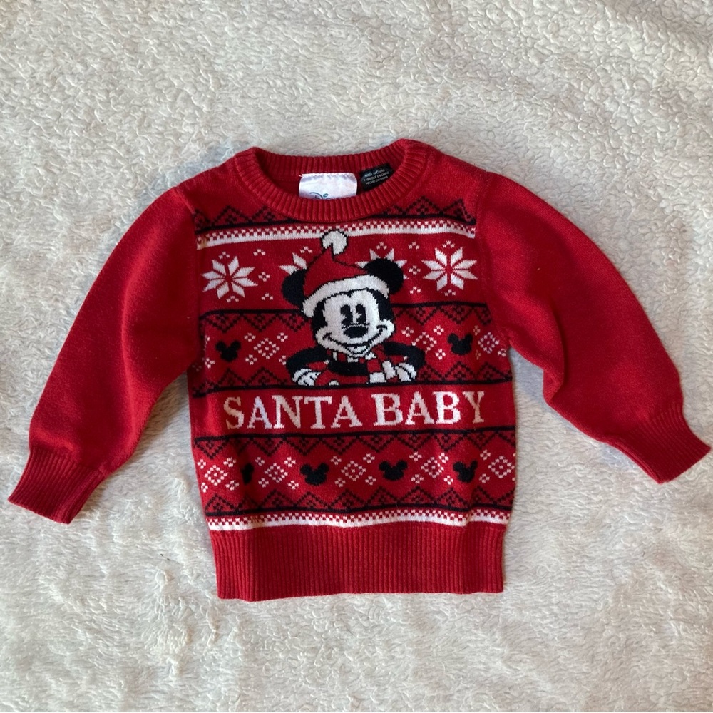 Disney Baby Mickey Sweater size 6-9 months EUC